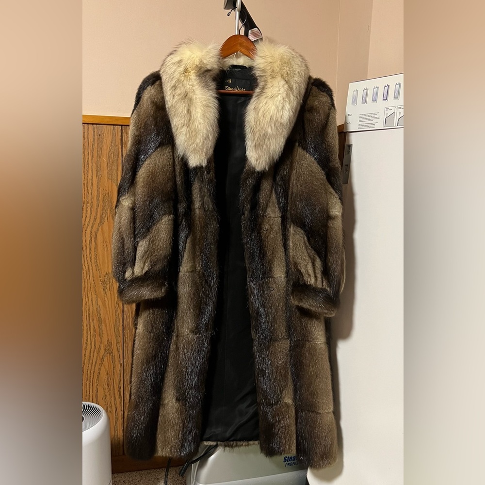 Real fur coat